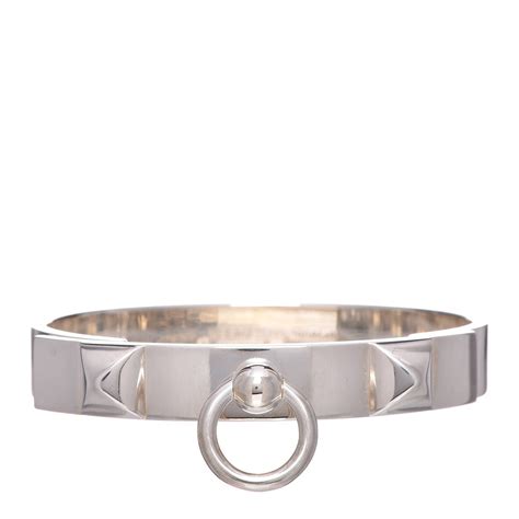 hermes sterling silver collier de chien bracelet|Hermes bracelets for women.